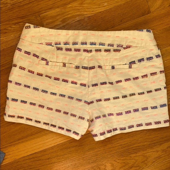 LOFT Cream High Waist Shorts - Picture 3 of 4